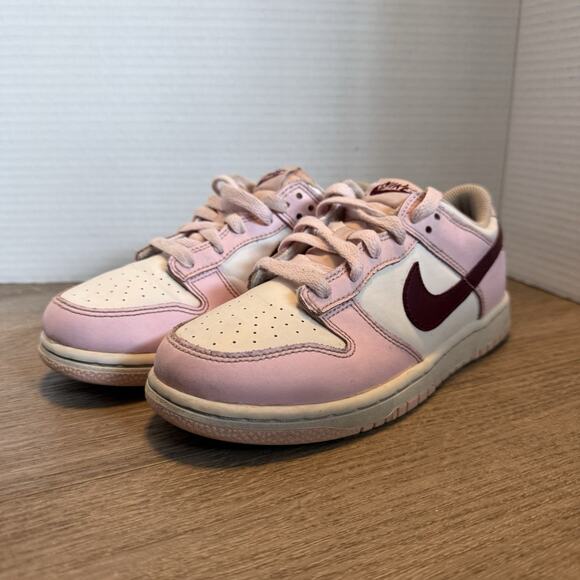 Nike Dunk Low PS “Pink Foam” Dark Beetroot / White CW1588-601 Size 3Y Pre-owned - Picture 2 of 10